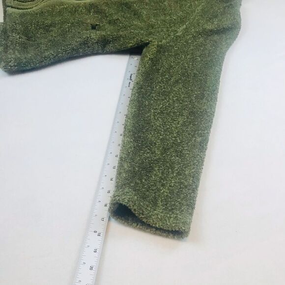 Woolrich Vintage Olive Green Zip Down Sherpa Fleece - Women’s Medium - Picture 9 of 10